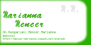 marianna mencer business card